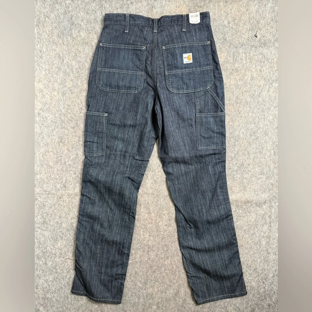 Carhartt FR Flame Resistant Denim Jeans Mens‎ 30x32 Workwear Dark Wash